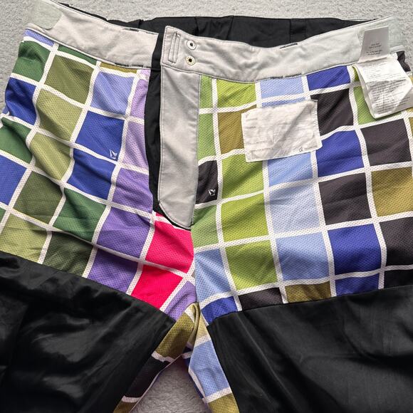 Volcom Nimbus Black Snowboarding Pants Mens Large Black White Pockets - Picture 14 of 16